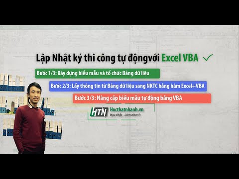 Video Hướng dẫn lập Nhật ký thi công tự động bằng Excel VBA... - YouTube