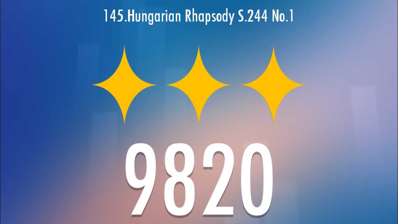 [Liszt] Hungarian Rhapsody no.1 (Rêves et Fantaisies)-Piano Tiles 2 Umod CALC