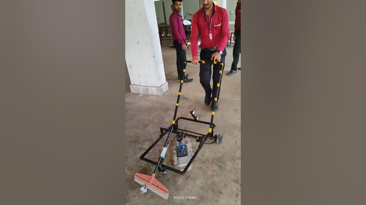 Manual Floor Cleaning ProjectMechanical EngineerMini Projectengineeringprojectviralvideo