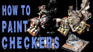 How To Paint Checkers On Robes