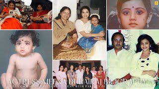 Actress Meena Durairaj Biography Childhood Meena With Parents Durairaj And Mother Raj Mallika