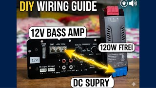 Amplifier to a 12V SMPS Power Supply unboxing ￼// "Car Subwoofer Amp ko Ghar pe kaise chalayein?