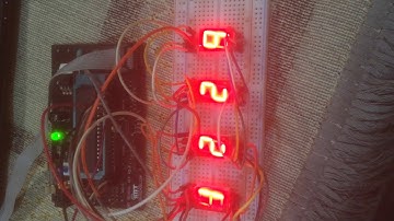 Stopwatch with  4 multiplexed SSDs (AVR ATmega32)