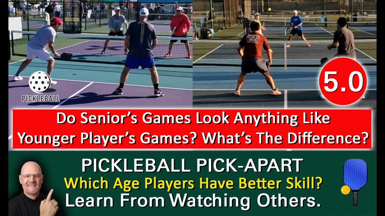 Pickleball! The Astonishing Difference In Play By 5.0 Seniors And 5.0 Young Guns?