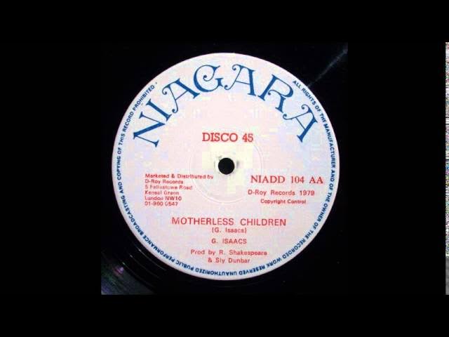 Gregory Isaacs - Motherless Children 12" Gregory Isaacs - Motherless Children 12"