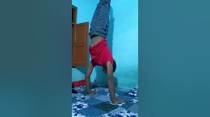 40 of 1000 handstand push up challange #shorts #trending #calisthenics