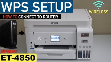 Epson Ecotank ET 4850 WPS Setup, Connect Printer To Router, Easy Method !