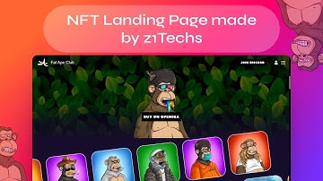 NFT landing page project with wallet integration | Web3 | NFT | Z1TECHS