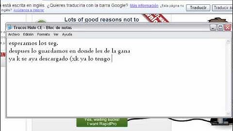 Como componer el error de halo ce