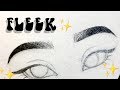 HOW TO DRAW EYEBROWS on FLEEK | My EASY Drawing Technique ♡