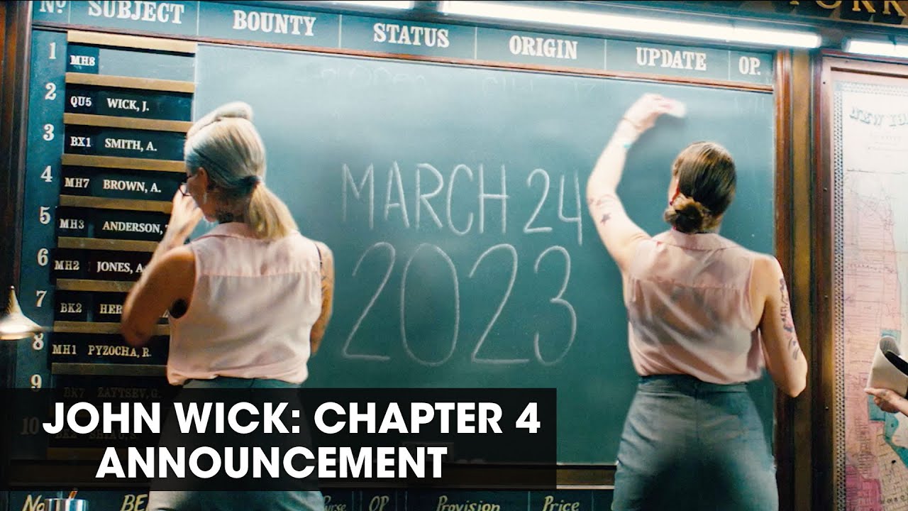 John Wick Chapter 4 2023 Movie Announcement