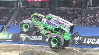 Monster Jam 2023 MVP Arena Great Clips 2 Wheels Skills Challenge Grave Digger Weston Anderson