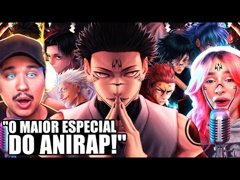 COMPLETAMENTE INSANO! "♪ SHINJUKU" Sukuna Vs Feiticeiros | React AniRap