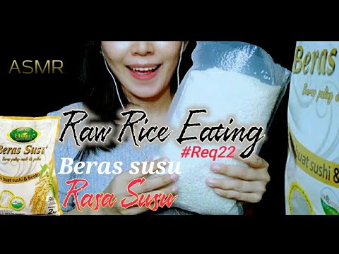 ASMR RAW RICE EATING🌾BERAS SUSU BERAS PALING ENAK //ORGANIK// @ERR CHANNEL RICE LOVERS @Request