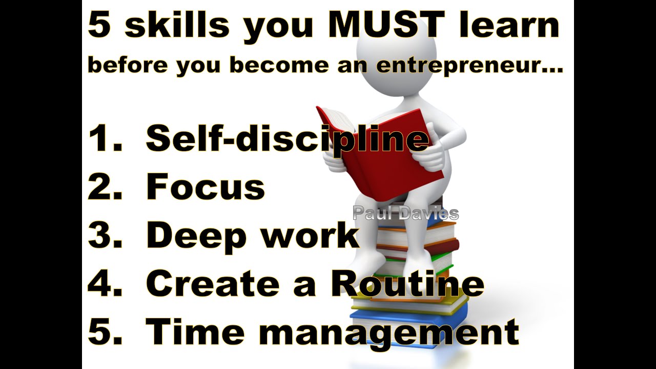 5 skills you MUST learn before you become an entrepreneur... - YouTube