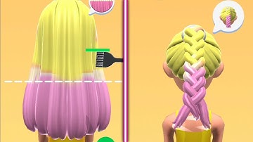 Braid Salon 💇‍♀️✂️👸 All Levels Gameplay Trailer Android,ios New Game