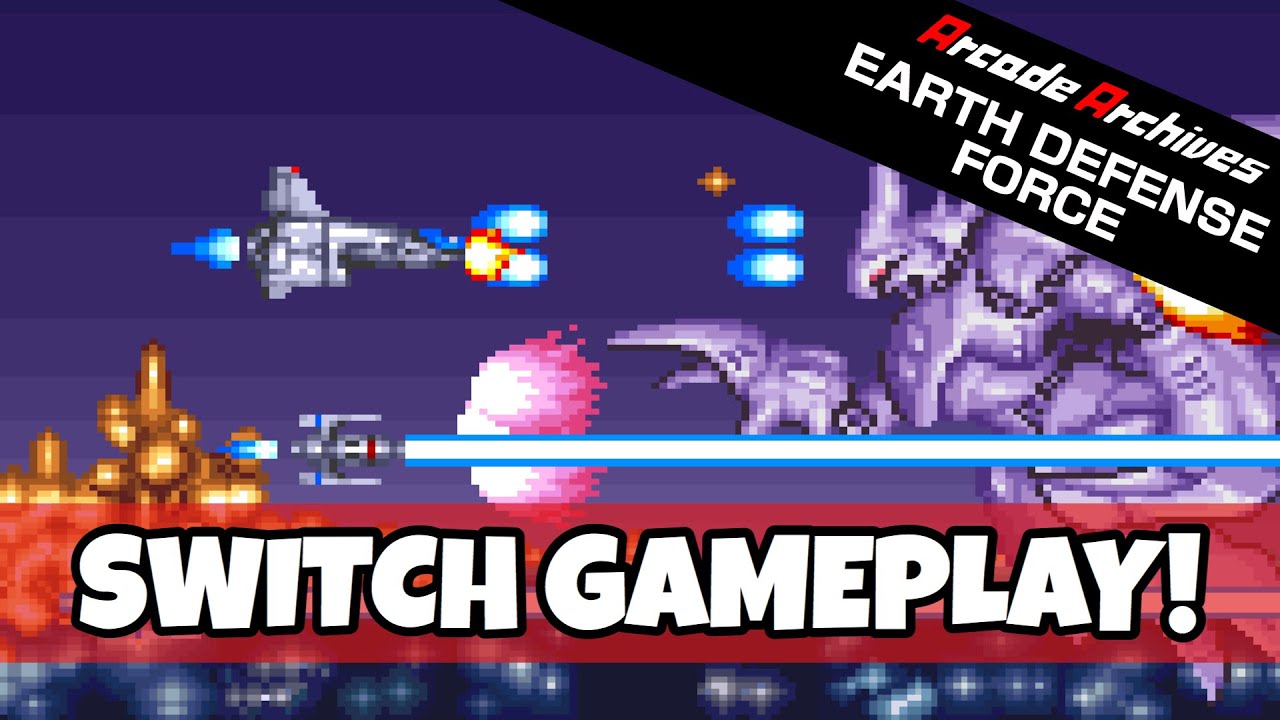 Arcade Archives EARTH DEFENSE FORCE Nintendo Switch Gameplay!