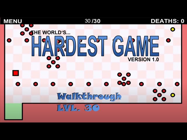 Can EazySpeezy beat 30 levels of The World's Hardest Game before  speedrunners beat 10? 