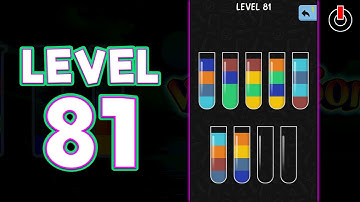 Water Color Sort Level 81 Solution