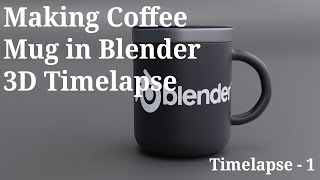 Modeling 3d Coffee Mug in #blender #timelapse  Video.