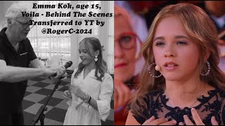Emma Kok, age 15, Voila - Behind The Scenes Before And After The Vrijthof (Emma speaking in English)