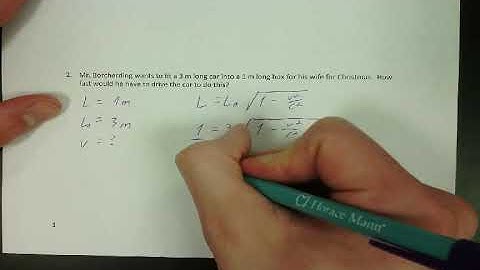 Physics 2 - Relativity - Length Contraction Example Problem