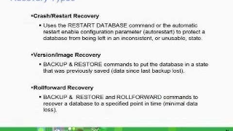 Chapter 10(5) - Database recovery
