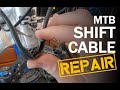 Mountainbike repair tip - Fixing the derailleur cable housing