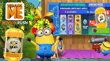 Despicable me MinionRush Vacationer GRUSTOCK FESTIVAL seasonal event special mission gameplay