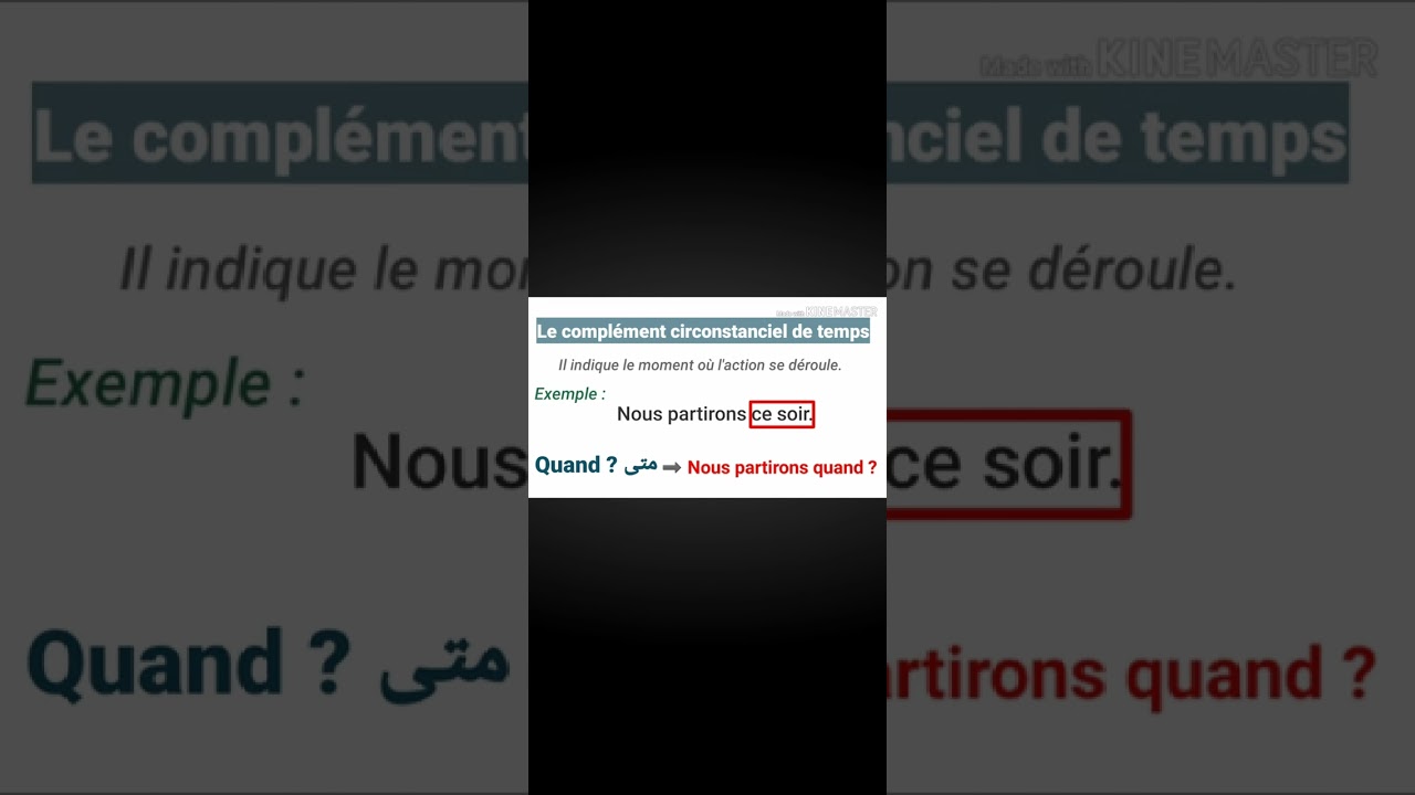 Grammaire : les compléments circonstanciels ✅️🔥