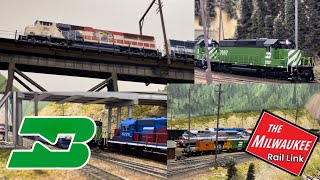 Burlington Northern Operations Over The Layout | The Milwaukee Road In HO Scale