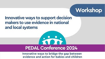 Innovative ways to support decision makers to use evidence in national and local systems