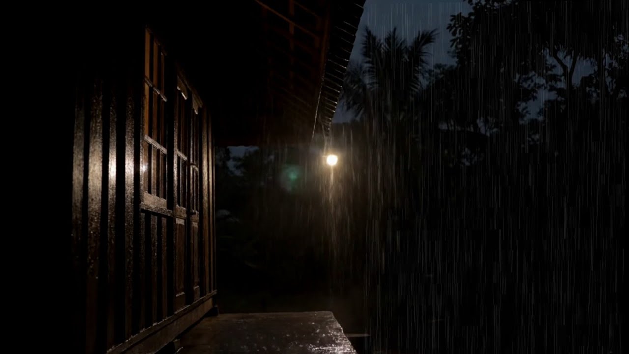 Cozy Rain Sounds • Night Cabin Ambience for Sleep & Focus