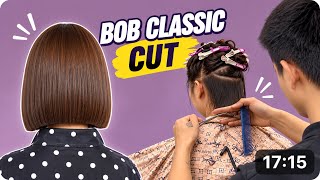 How to Cut the Perfect Classic Bob | Professional Bob Haircut Tutorial