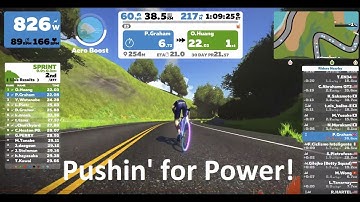 GeForceExp - Zwift - 4K - Watopia Power-Sprint! - 2018 06 26