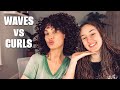 ME &amp; MY DAUGHTERS WAVY VS CURLY HAIR DIFFERENCES | Scalp Care, Wash, Style &amp; Sleep Routines