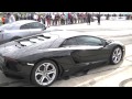 Lamborghini Aventador 700 hp vs. Nissan GTR 700 hp