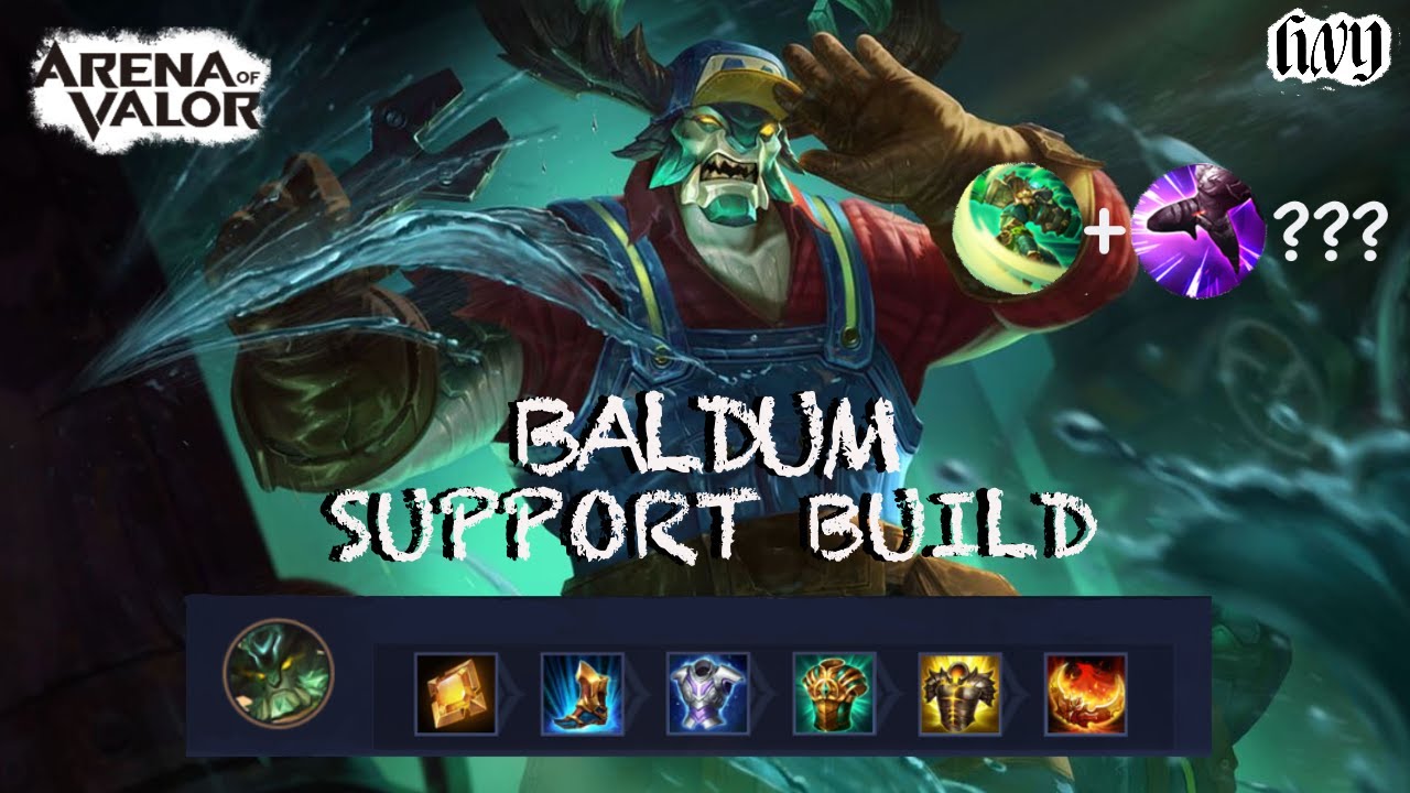 BALDUM SUPPORT BUILD (SKILL 1 + FLICKER) | GAMEPLAY | ARENA OF VALOR | ROV | LIENQUAN MOBILE