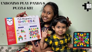 UNBOXING PLAY PANDA PUZZLE KIT | AZIF CREATIONS screenshot 2