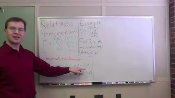Relativistic 4-momentum example: What can it tell us?