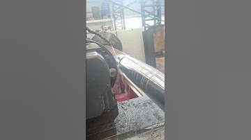 Long Shaft turning on cnc turning machine #machinetool #manufacturingequipment #cncturningmachine