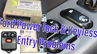 How To Fix Ford Auto Power Door Locks & Relay Replacement (1998-04) F-150 Mustang Taurus Expedition