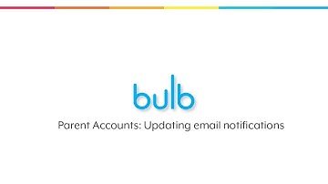 Parent Accounts: Updating email notifications