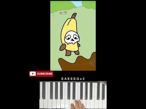 Banana cat Accident easy piano