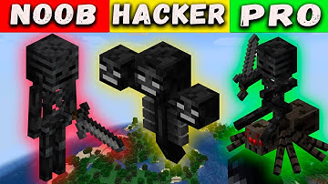 NOOB VS PRO VS HACKER Minecraft Pixel art✨ Wither Minecraft