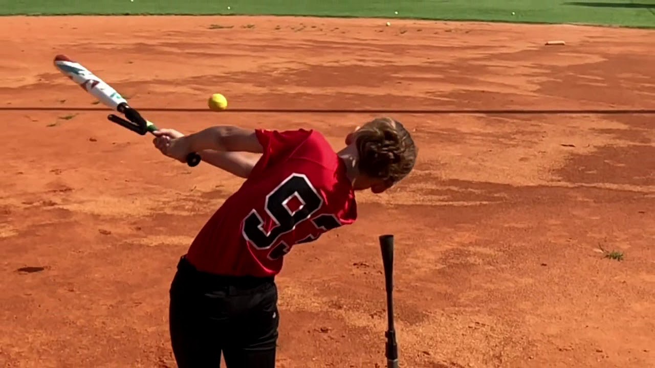 SWINGRAIL Softball Hitting Aid Review YouTube