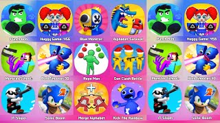 Punch Bob, Huggy Game 456 Survival, Rainbow Playtime, Alphabet Survival, Rope Man, Sonic Boom screenshot 2