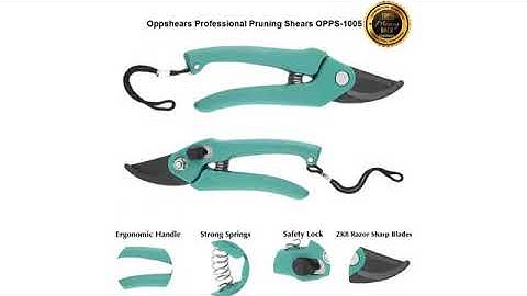 Must See Review 2017! Gonicc 8" Professional Sharp Bypass Pruning Shears (GPPS-1002), Tree Trimme..
