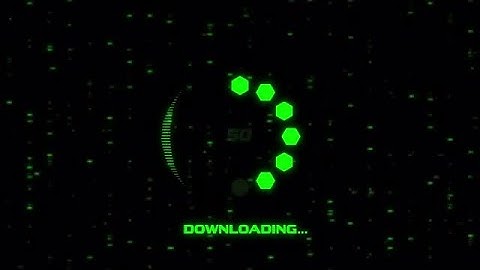 Holographic Download Progress Bar Stock Motion Graphics