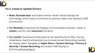 How To Fix J5Create Docking Station Second Monitor Not Working – Multi-Display &amp; Driver Fix